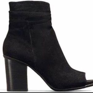 Kenneth Cole Womens Fridah Cool Open Toe Bootie, Black, Size 7, Good Condition